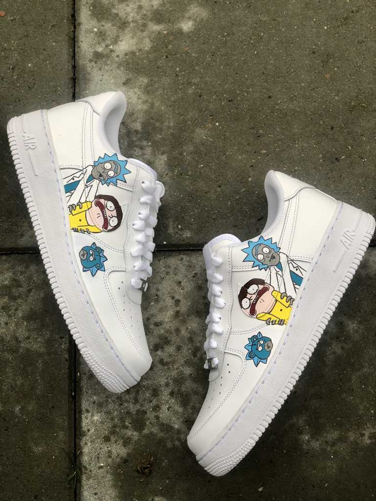 nike af1 rick and morty